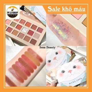 Bảng phấn mắt 18 ô nhũ muge leen cat