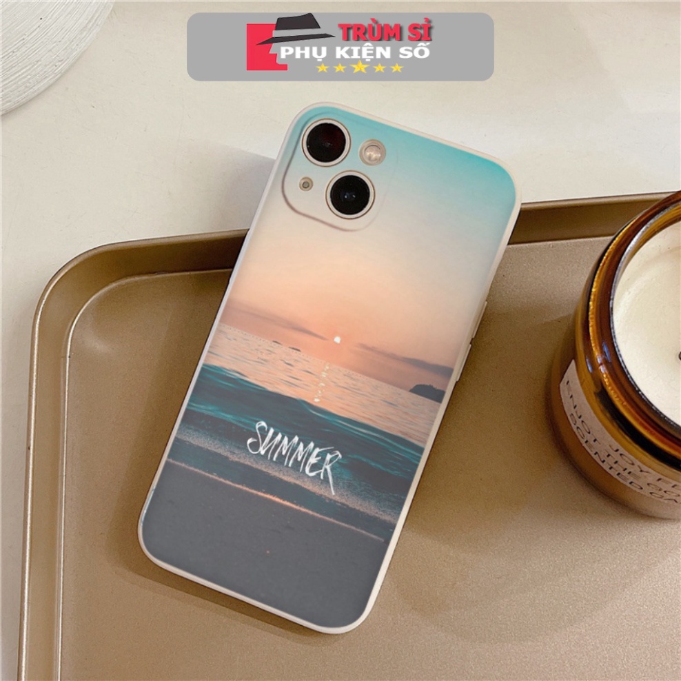 Ốp lưng điên thoại ốp lưng iphone mặt trời mọc trên biển sum cho Iphone 7 8 Plus X XS XS Max 11 12 13 14 Pro Max e4469 T