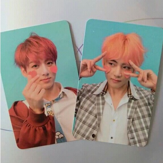 Card TaeKookMin má tim - thẻ bài bo góc in hình Jimin BTS chính hãng