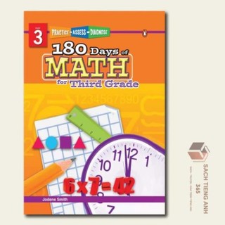 180 Day Math  - Từ Grade K đến Grade 6 (khổ A4)