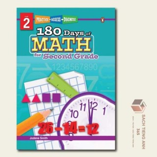 180 Day Math  - Từ Grade K đến Grade 6 (khổ A4)