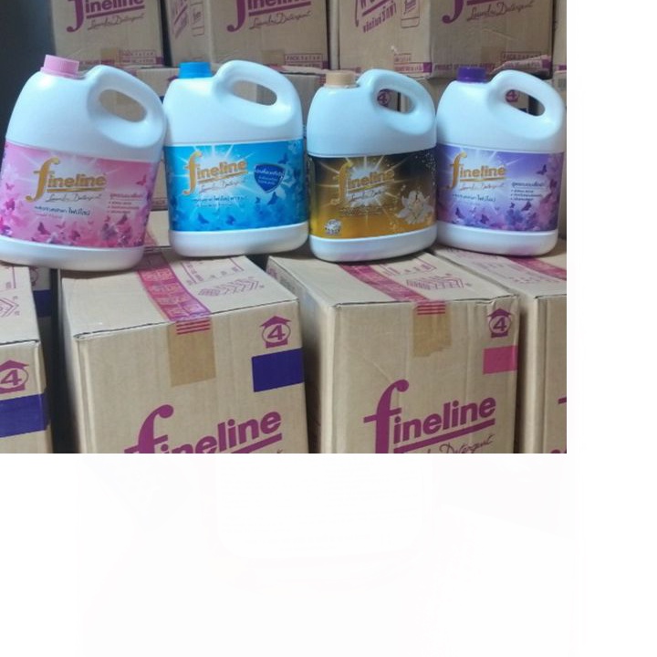 1 Thùng 4 Can Nước Giặt Fineline Nhập Khẩu Thái Lan 3000ml Hàng Chuẩn Nhập Khẩu-Team Nhãn Đầy Đủ