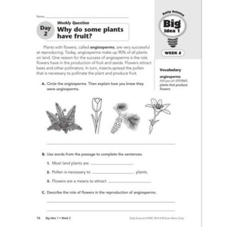 Daily Science  - Từ Grade  đến Grade 6 (khổ A4)