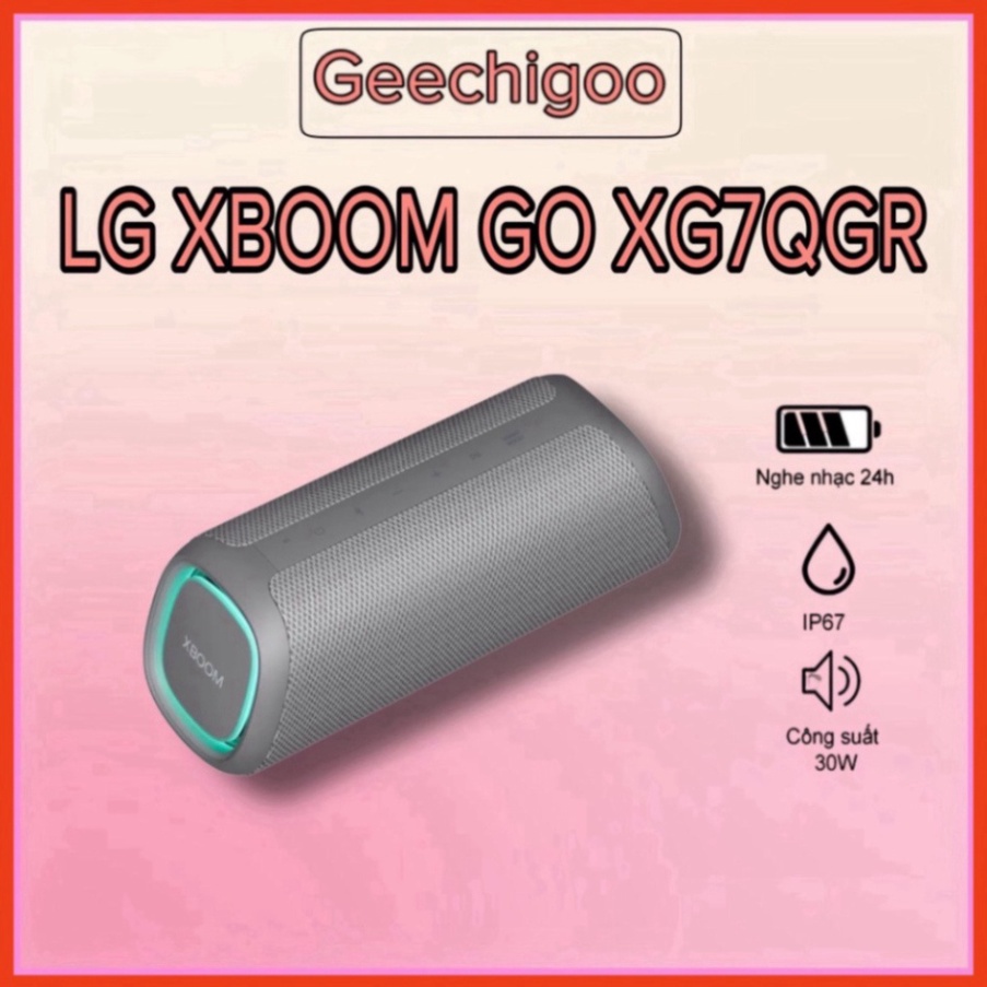 NEW Loa bluetooth LG Xboom Go XG7Q công suất 30W pin nghe nhạc 24h - Đủ màu bảo hành trọn gói ( sale ) Miễn phí giao hàn