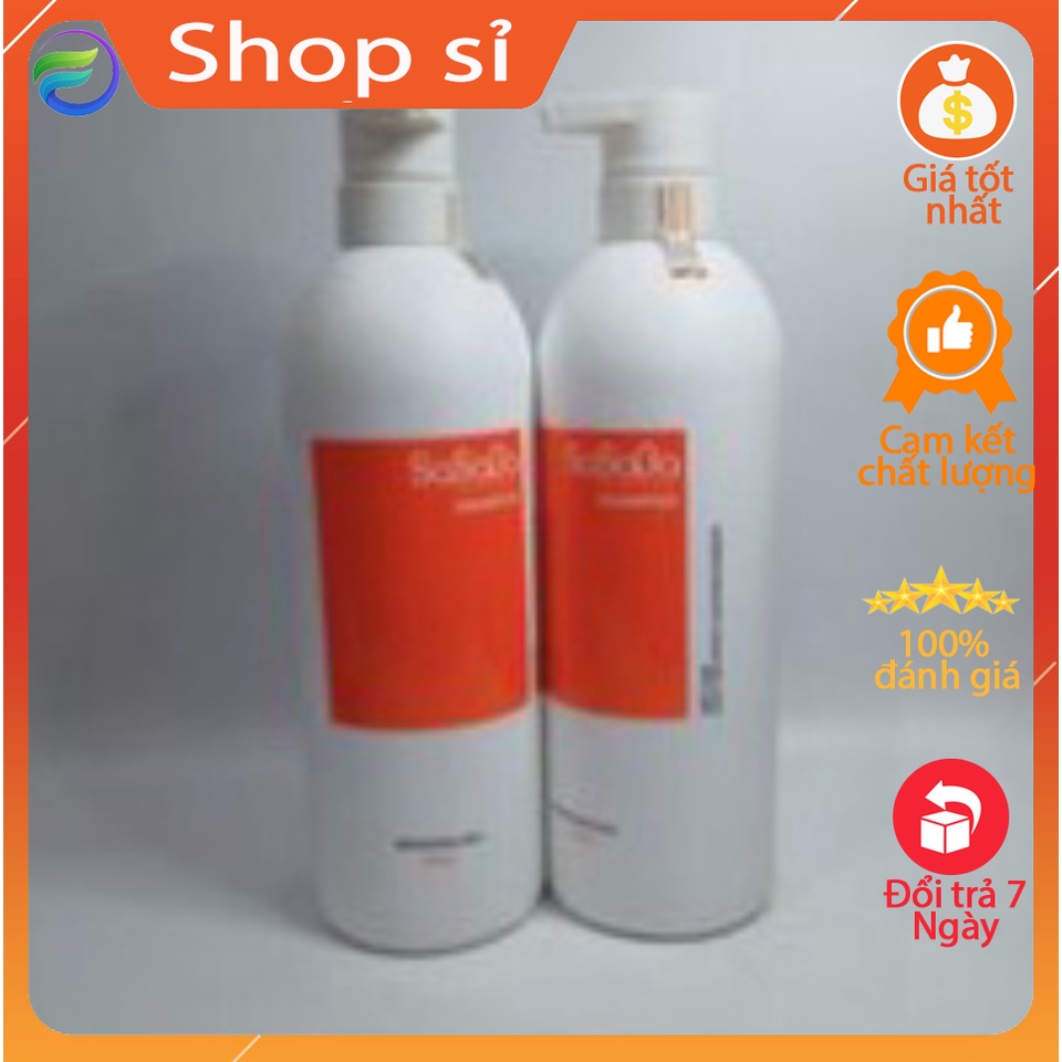 [CHÍNH HÃNG] Bộ dầu gội xả hoàn hình SASABA Sasa Barbara Slippery phục hồi siêu mượt tóc 800ml*2