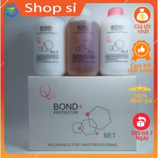 Bộ sản phẩm bảo vệ tóc - liên kết tế bào gốc q8 bond+ protector. 1500*3