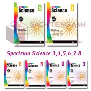 Spectrum - science - khoa học, grade 3,4,5,6,7,8 - khổ a4 in màu