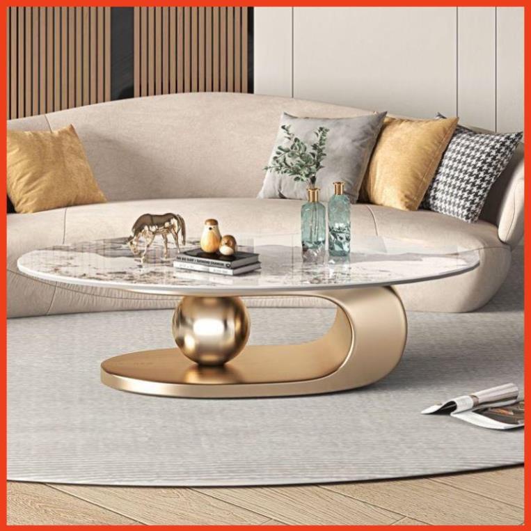 Bàn Trà Cao Cấp Fiona Mặt Đá Vân Mây Chân Inox Mạ PVD Cao Cấp Trang Trọng Nhập Khẩu (Ship Toàn Quốc) | BigBuy360 - bigbuy360.vn