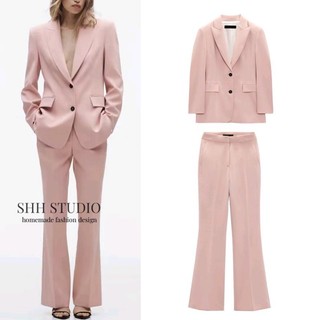 Zara Morocco full tag - Áo Zara blazer Dáng Ôm + Quần âu cùng loại Traf7045