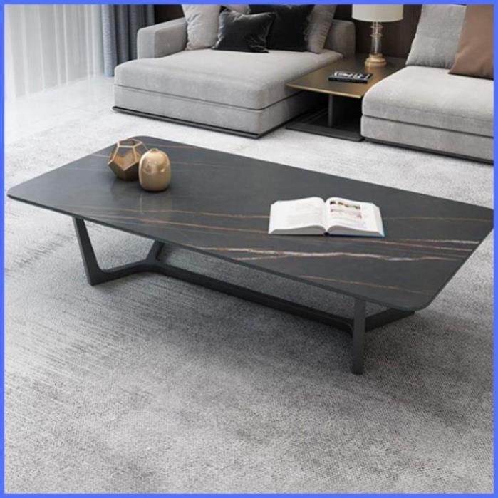 Bàn Sofa - Bàn Trà Ngồi Bệt Phòng Khách Chất Liệu Ceramic Chân Chữ U Sắt Tĩnh Điện KT 120x60x45cm | BigBuy360 - bigbuy360.vn