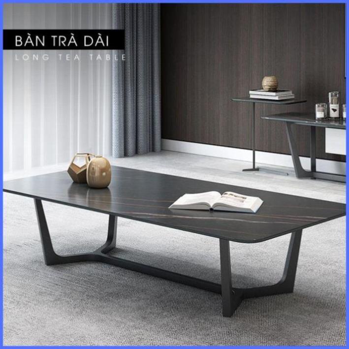Bàn Sofa - Bàn Trà Ngồi Bệt Phòng Khách Chất Liệu Ceramic Chân Chữ U Sắt Tĩnh Điện KT 120x60x45cm | BigBuy360 - bigbuy360.vn