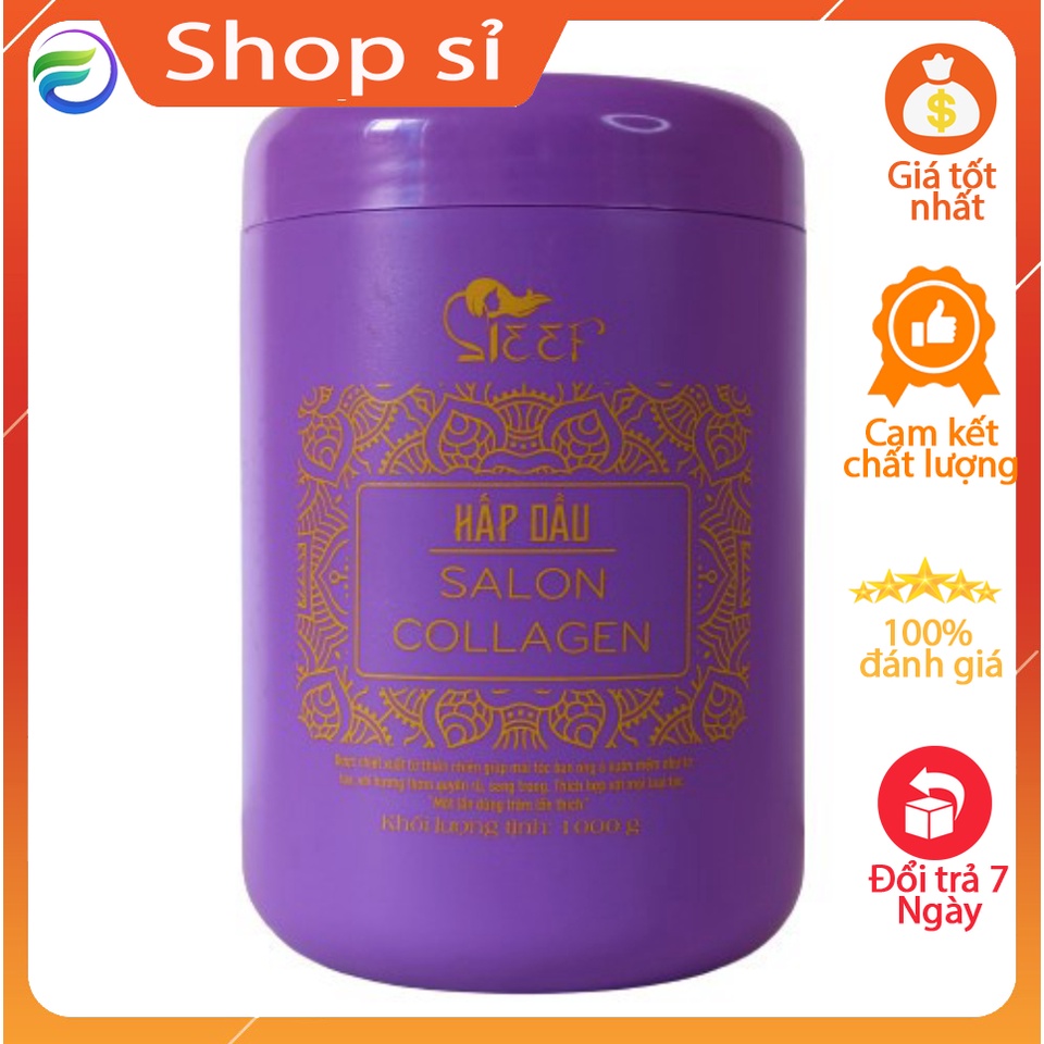 Hấp dầu Salon Collagen màu tím 1000ml