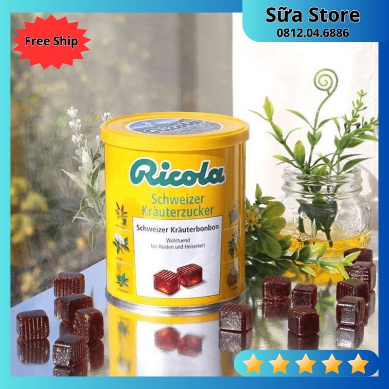 KẸO NGẬM HO THẢO MỘC RICOLA NHẬP ĐỨC 250G