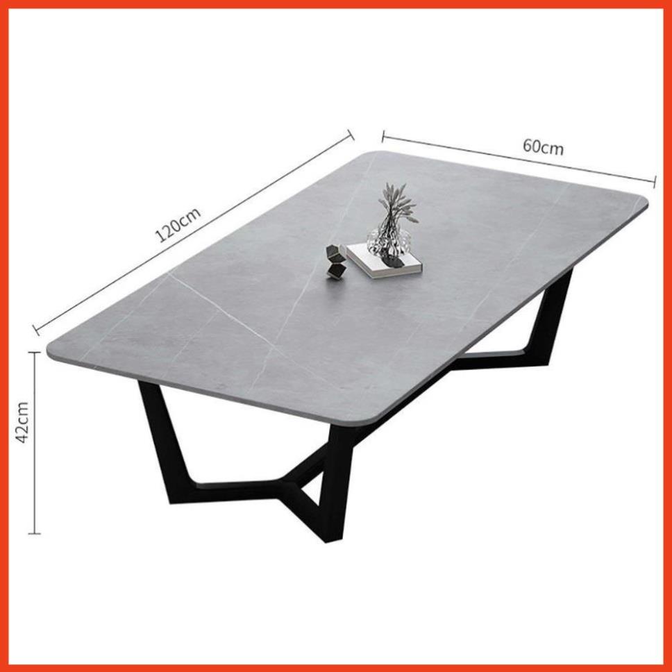 Bàn Sofa - Bàn Trà Ngồi Bệt Phòng Khách Chất Liệu Ceramic Chân Sắt Tĩnh Điện KT (120x60x45cm) | BigBuy360 - bigbuy360.vn