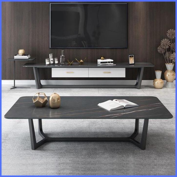 Bàn Sofa - Bàn Trà Ngồi Bệt Phòng Khách Chất Liệu Ceramic Chân Sắt Tĩnh Điện KT (120x60x45cm) | BigBuy360 - bigbuy360.vn
