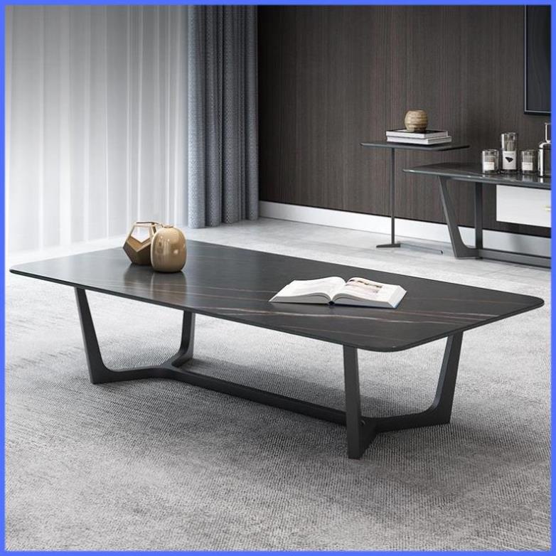 Bàn Sofa - Bàn Trà Ngồi Bệt Phòng Khách Chất Liệu Ceramic Chân Sắt Tĩnh Điện KT (120x60x45cm) | BigBuy360 - bigbuy360.vn