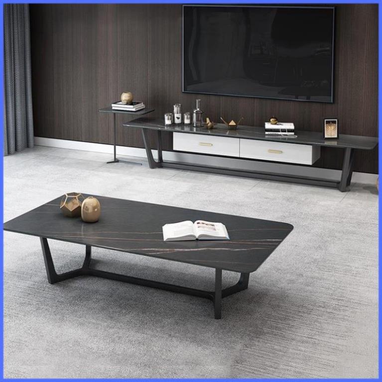 Bàn Sofa - Bàn Trà Ngồi Bệt Phòng Khách Chất Liệu Ceramic Chân Sắt Tĩnh Điện KT (120x60x45cm) | BigBuy360 - bigbuy360.vn