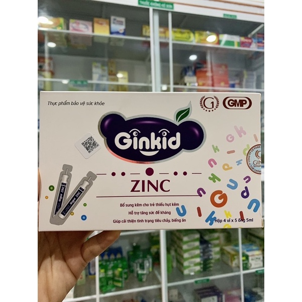 Siro Ginkid Zinc. Bổ Sung Kẽm, Tăng Sức Đề Kháng. Giúp Cải Thiện Tình Trạng Tiêu Chảy, Biếng Ăn.