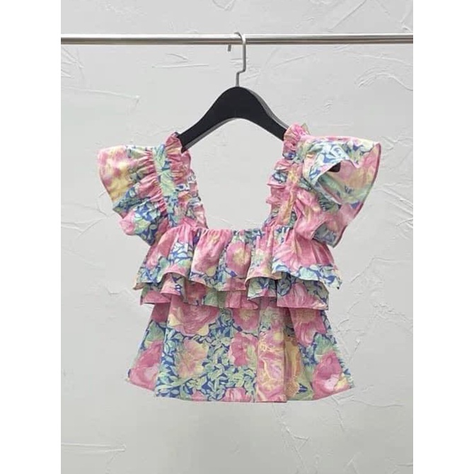 Rập Giấy WW068 - Áo dây nhún bèo cánh tiên - Adult