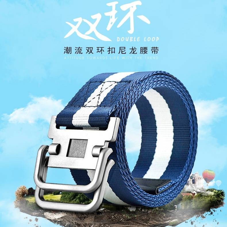 dây thắt lưng nữ vải canvas dây lưng nam unisex Thắt Lưng Vải Canvas Thời Trang Cho Nam Nữ#Thắt Lưng Hai Khóa Cài Dài Thời Trang Dành Cho Học Sinh Tuổi Teen 39; s#Thắt Lưng Quần Jean Ngoài Trời 39; s 39; s