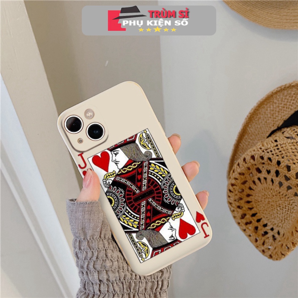 Ốp iphone in hình lá bài j cơ 14 Plus/ 14 Pro/ 13/ 12 Pro Max 6 6s Plus 7 Plus 8 Plus xr xsmax e4510 TSPKS30