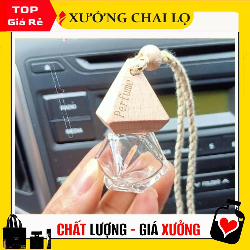 Chai Lọ đựng tinh dầu treo xe lục giác 10ml chiết nước hoa , phụ kiện du lịch