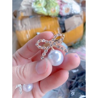 Nơ cài gắn hạt trai