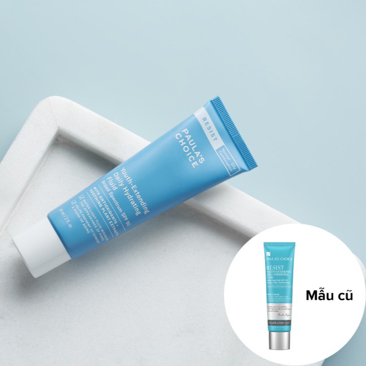 Kem chống nắng phổ rộng, mềm mịn Paula's Choice Youth-Extending Daily Mattifying Fluid SPF 50 60ml - 7800