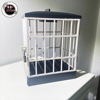 lồng sắt mini có kèm ống khoá nhỏ