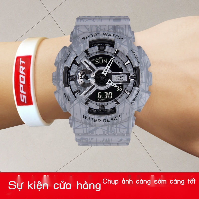 ✨Đồng Hồ Báo Thức Điện Tử Chống Thấm Nước Kiểu Hàn Quốc Đơn Giản Thời Trang Cho Nam Và Nữ
