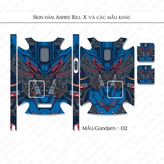 Skin decal dán Riil X mẫu Gundam 02