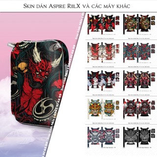 Skin decal dán Riil X mẫu Quỷ Samurai 02 (dễ dán, đã cắt sẵn)