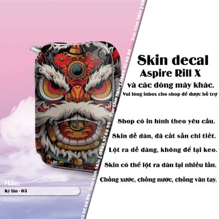 Skin decal dán Riil X mẫu Kỳ lân 03
