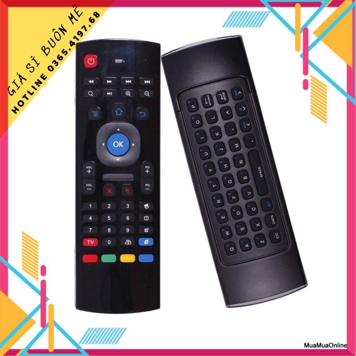 Chuột Bay Kiêm Bàn Phím Không Dây Và Remote Thông Minh Air Mouse Km800 -mall-