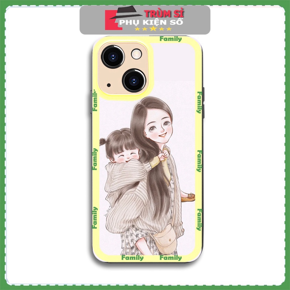 Ốp lưng iphone Ốp Điện Thoại BVC Family mẹ và con so cute Iphone 8P 14 13Promax 12 11 xr xs/Plus/Pro/Max/Mini TSPKS30