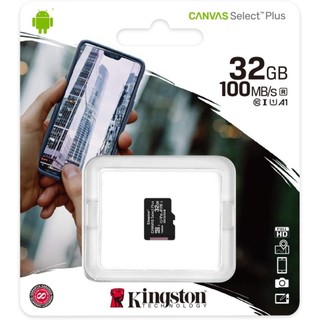 Thẻ nhớ microSD Kingston Canvas Select Plus tương thích Android A1 tốc độc tới 100MB/s 32Gb chính hãng