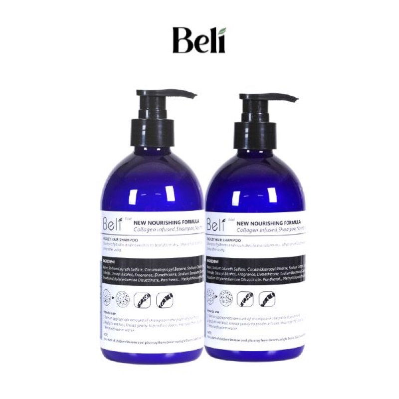 Cặp dầu gội xả Beli 500ml hàng chính hãng