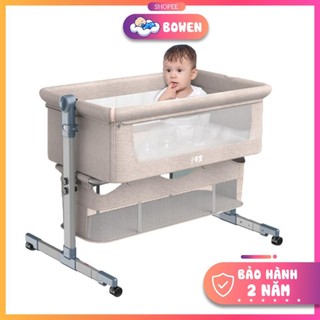 Nôi Vải Cho Bé, Nôi Cũi Trẻ Em Ghép Cạnh Giường Bố Mẹ, Gấp Gọn, Kèm Màn Và Ngăn Đựng Đồ