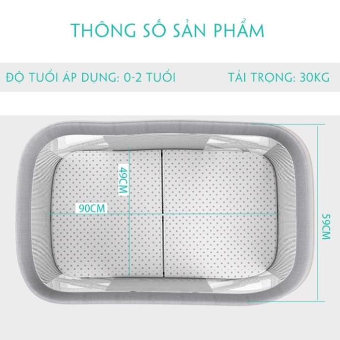 Nôi Cho Bé , Nôi Gấp Gọn Có Thể Tháo Rời Và Điều Chỉnh Đa Năng Di Động