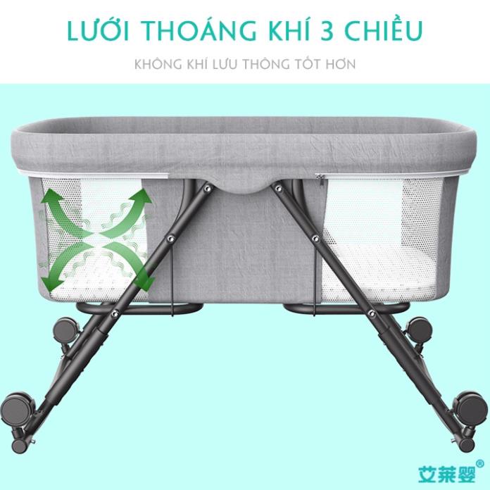 Nôi Cho Bé , Nôi Gấp Gọn Có Thể Tháo Rời Và Điều Chỉnh Đa Năng Di Động