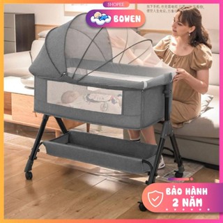 Nôi Vải Cho Bé Hạ Thành (Đệm, Gối, Màn), Nôi Gấp Gọn Có Thể Tháo Rời Và Có Ngăn Đựng Đồ Đa Năng