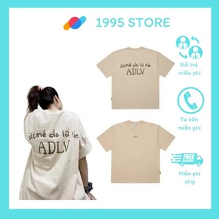 [Mã TOPSMW giảm đến 10k đơn 99k] Áo thun Cao Cấp ADLV màu kem , chất liệu cotton thấm hút mồ hôi, áo phông nữ