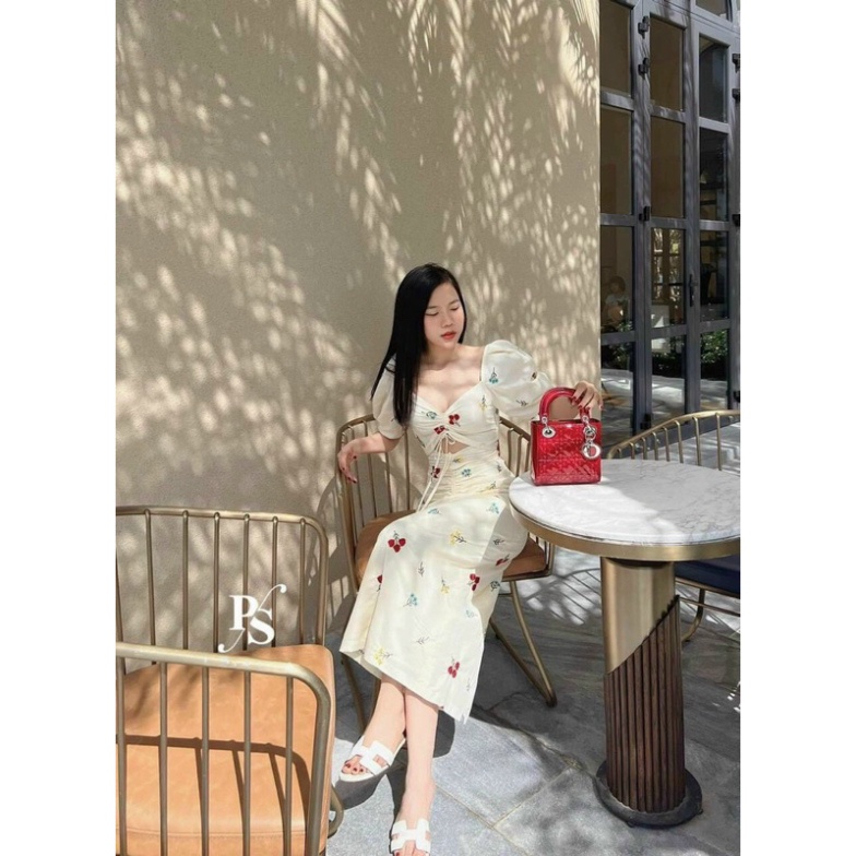 Đầm Xoè Maxi Đi Biển Hoa Nhí Hở Eo Siêu Xinh D08 GKT (HỎA TỐC)