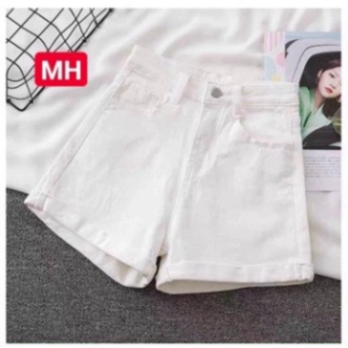 Quần Short Kaki Nữ Màu Be Sữa Gấu Gập Lưng cao hot trend | BigBuy360 - bigbuy360.vn