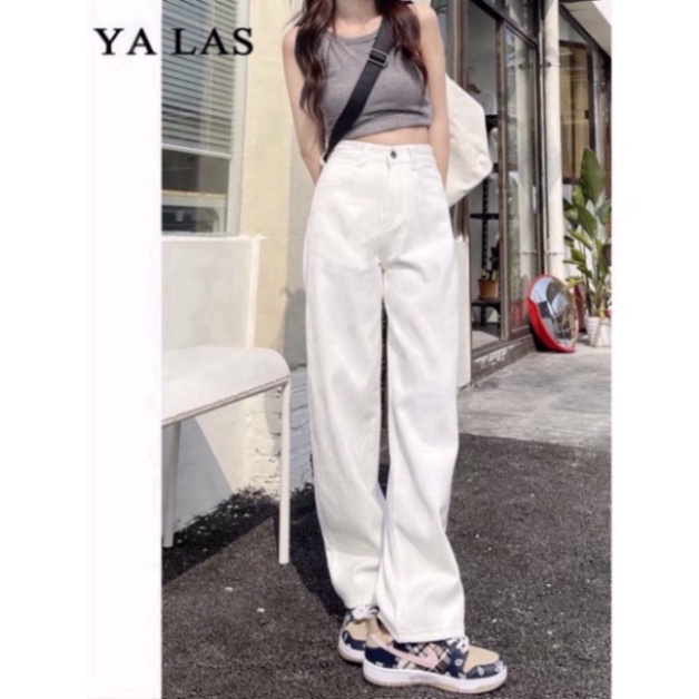 Quần Baggy dài nam nữ jean Ống Suông Rộng Hot Trend