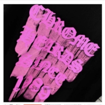 Áo phông nam nữ Cotton in Chữ Chrome Hearts 1989 , áo co dãn cộc tay cổ trụ | BigBuy360 - bigbuy360.vn