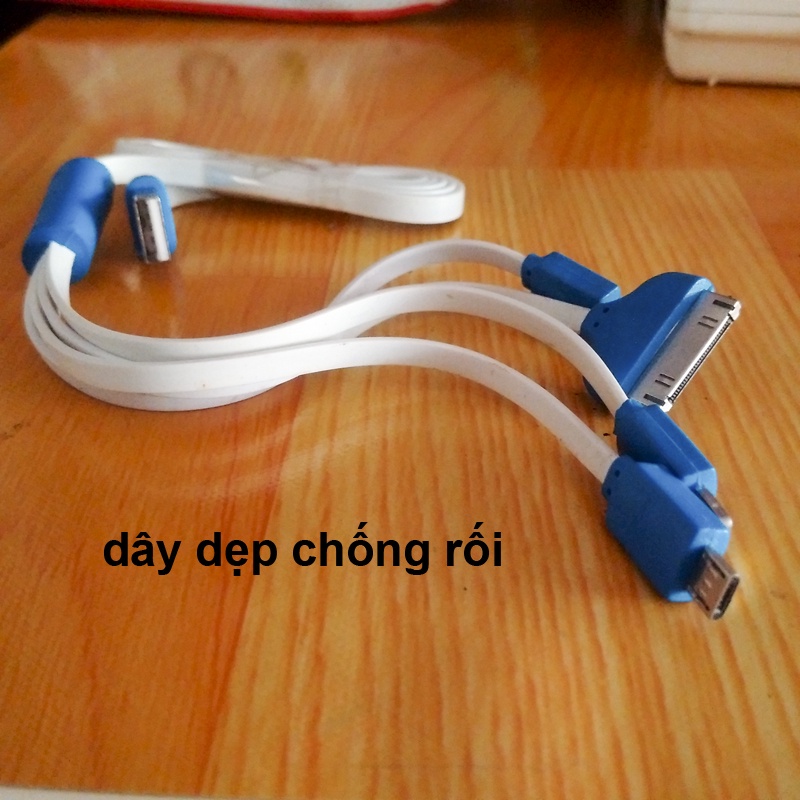 Cáp sạc 1 ra 4 đầu đa năng