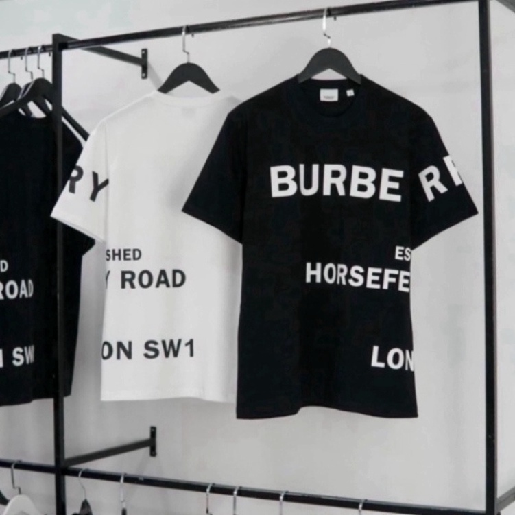 Áo phông nam nữ polo BURBERRY áo cộc unisex cộc tay cổ hình trụ hot trend | BigBuy360 - bigbuy360.vn