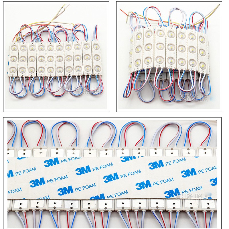 Cuộn 20 Thanh LED Hắt Sáng 12V Chống nước Gắn Logo Bảng Hiệu Quảng Cáo, Cực Sáng