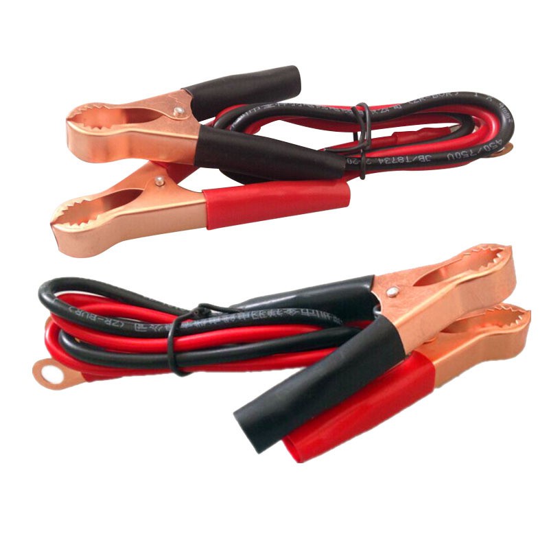 Bộ 2 Dây kẹp Bình đầu cá sấu 1 dây đen 1 dây đỏ